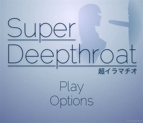 Super Deepthroat (SDT) is a Flash game which simulates a fellatio sex scene. . Supper deep throat